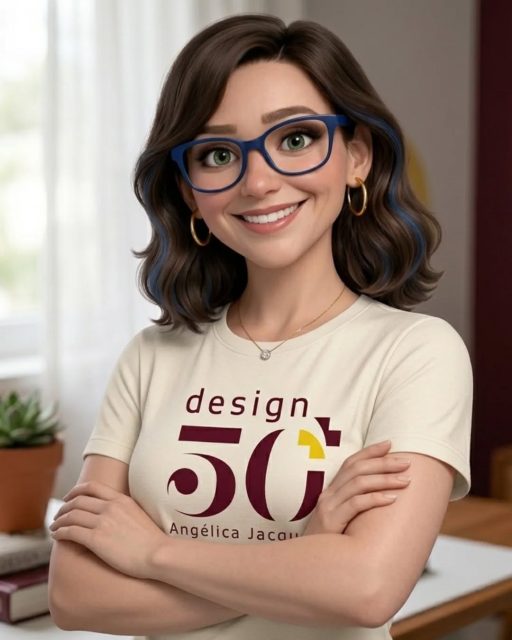 Eu visto a camisa de quem sabe que o melhor projeto ainda está por vir! 

Essa é a Angel, minha versão digital e apresentadora do canal, representando o espírito do @design50mais. Essa marca foi criada para celebrar a reinvenção e a motivação que os profissionais com mais de 40 ou 50 anos precisam.

No canal e aqui no perfil, meu objetivo é claro: ajudar esses designers e empreendedores maduros a dominarem as ferramentas modernas sem perder a essência. Não é apenas sobre aprender software, é sobre ocupar o seu lugar de destaque no mercado de trabalho.

Minha nova identidade visual para o canal, chegou para mostrar que autoridade e entusiasmo caminham juntos e que eu também continuo me reinventando, para continuar no mercado e porque amo essa profissão.

🟡 Já se inscreveu no canal hoje? O link está na minha bio! 
Te espero lá para trocarmos experiências.

#AngélicaJacques #DesignDepoisDos50 #MulheresEmpreendedoras #CarreiraDesigner #Motivação TutorialDesign SocialMedia50plus DesignLife AmoSerDesigner